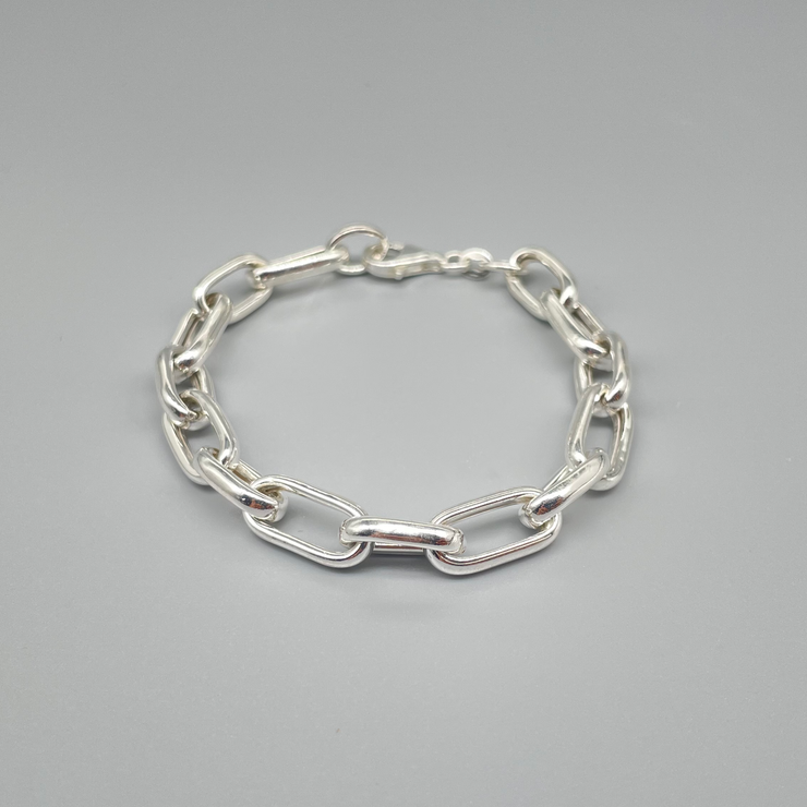 Bracciale con catena rettangolo